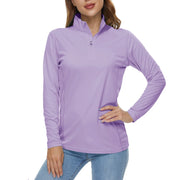 TACVASEN UPF50+ Sneldrogende prestatie-T-shirts met lange mouwen Dameszonbescherming Hardlopen Wandelen Vissen T-shirts Tops Outdoor