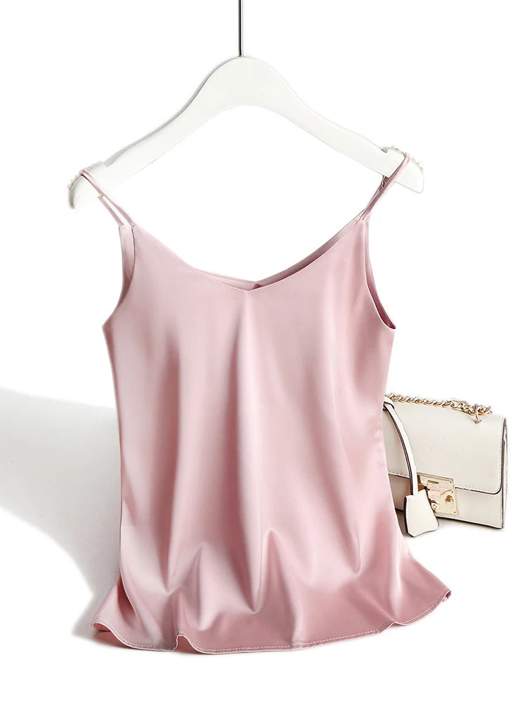 Satin-Look Halter Camisole