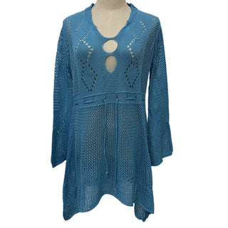 V-Neck Hollow-Out Beach Cover-Up