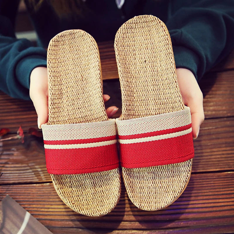 Hemp-Texture Indoor Slides