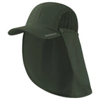 Aurelia Sun Explorer Sun Cap with Neck Flap – Black