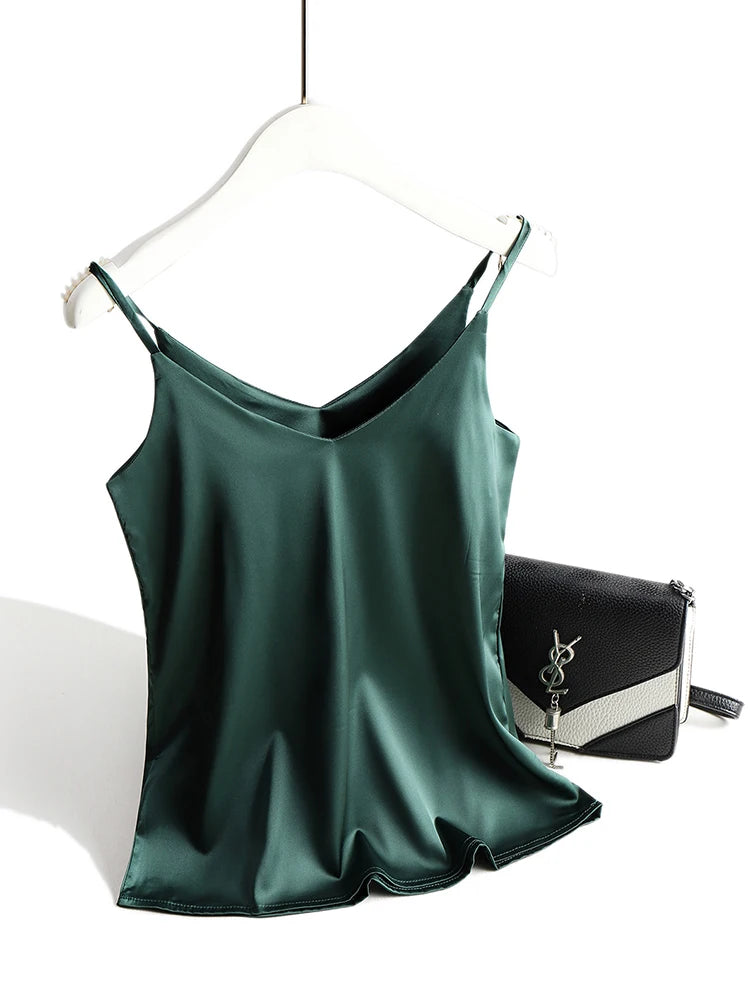 Satin-Look Halter Camisole