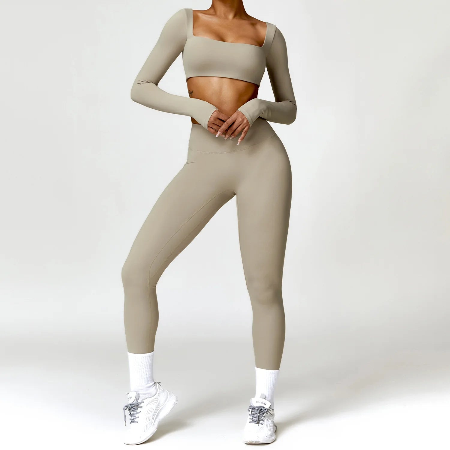 Aurelia Sun Long Sleeve Summer Training Set – Brown – Set 1 – image 13
