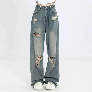 Denim High-Waist Wide-Leg Jeans