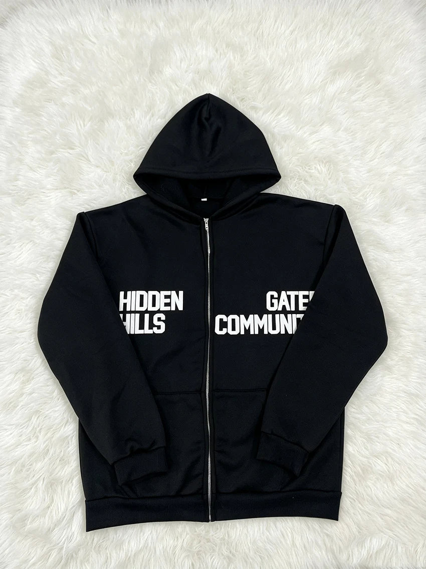 Hidden Hills Oversized Zip Hoodie by Aurelia Sun