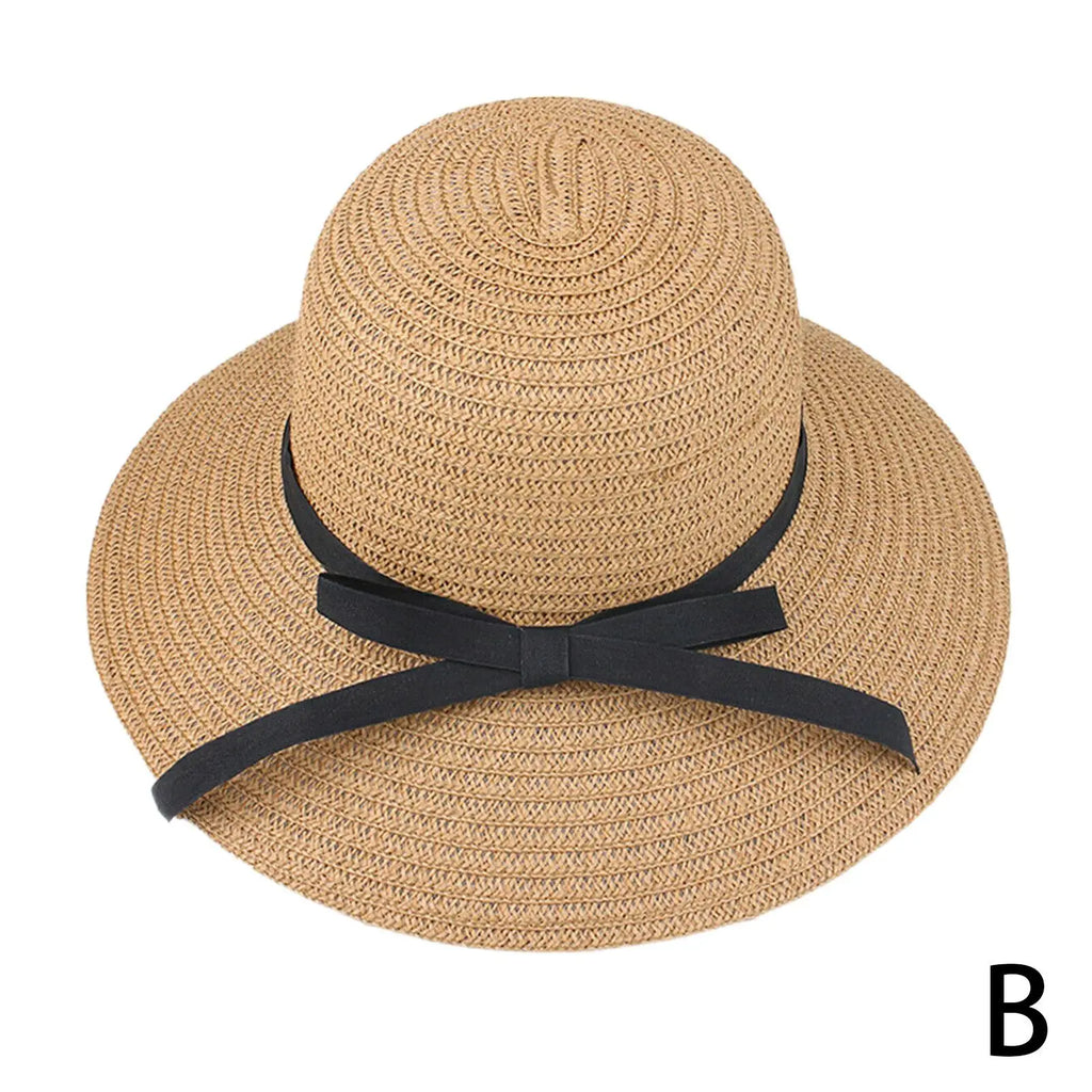 Foldable Straw Beach Hat UPF 50+