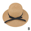 Foldable Straw Beach Hat UPF 50+