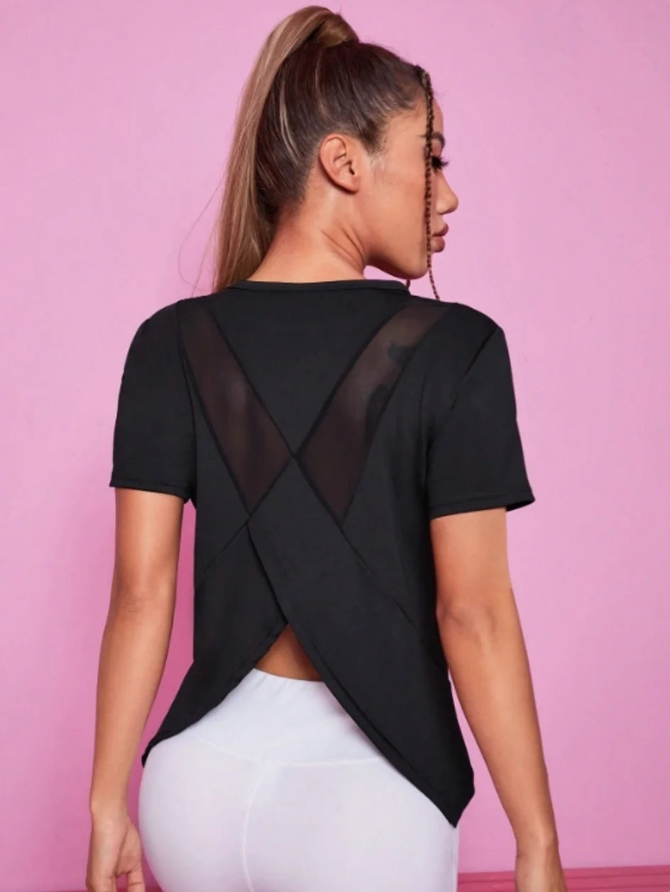 Mesh Short-Sleeve Relaxed Training T-Shirt