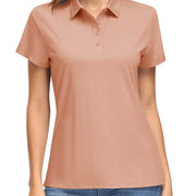 TACVASEN UPF50+ UV Protection Quick Dry Polo T-Shirts Womens Summer Short Sleeve Golf Sports Tee Shirts Breathable Workout Tops