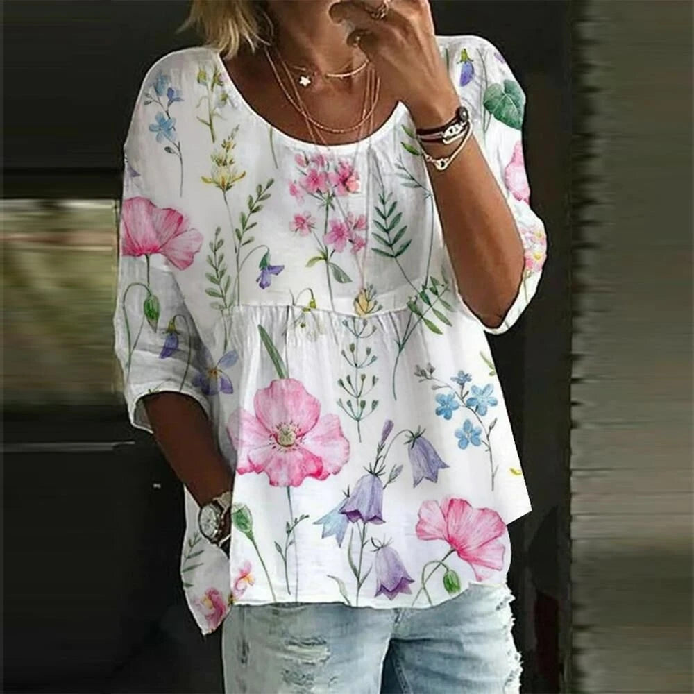 Printed Relaxed Blouse
