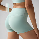 Quick-Dry High-Waist Yoga Shorts