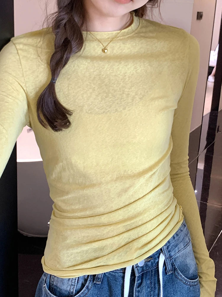 Sienna Slim-Fit Long-Sleeve T-Shirt