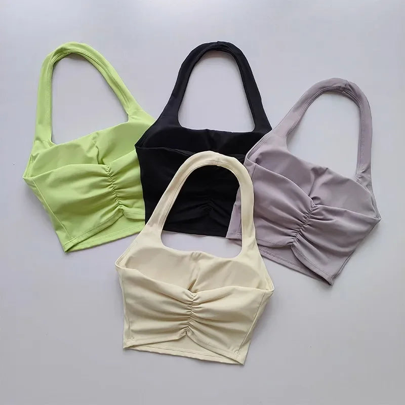Aurelia Sun Open-Back Training Sports Bra – Purple – image 1
