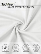 TACVASEN UPF 50+ Short Sleeve Golf Polos Shirts High Elastic Womens Sun Protection T-shirts Quick Dry Workout Tee Pullover Tops