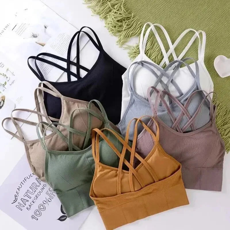 Cross-Strap Comfort Sports Bra