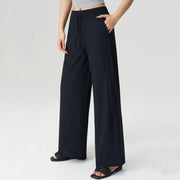 VITALINOVO UPF 50+ Wide Leg Travel Hiking Pants for Women Lightweight Quick-Dry Business Casual Pants for Work Lounge Beach Pant