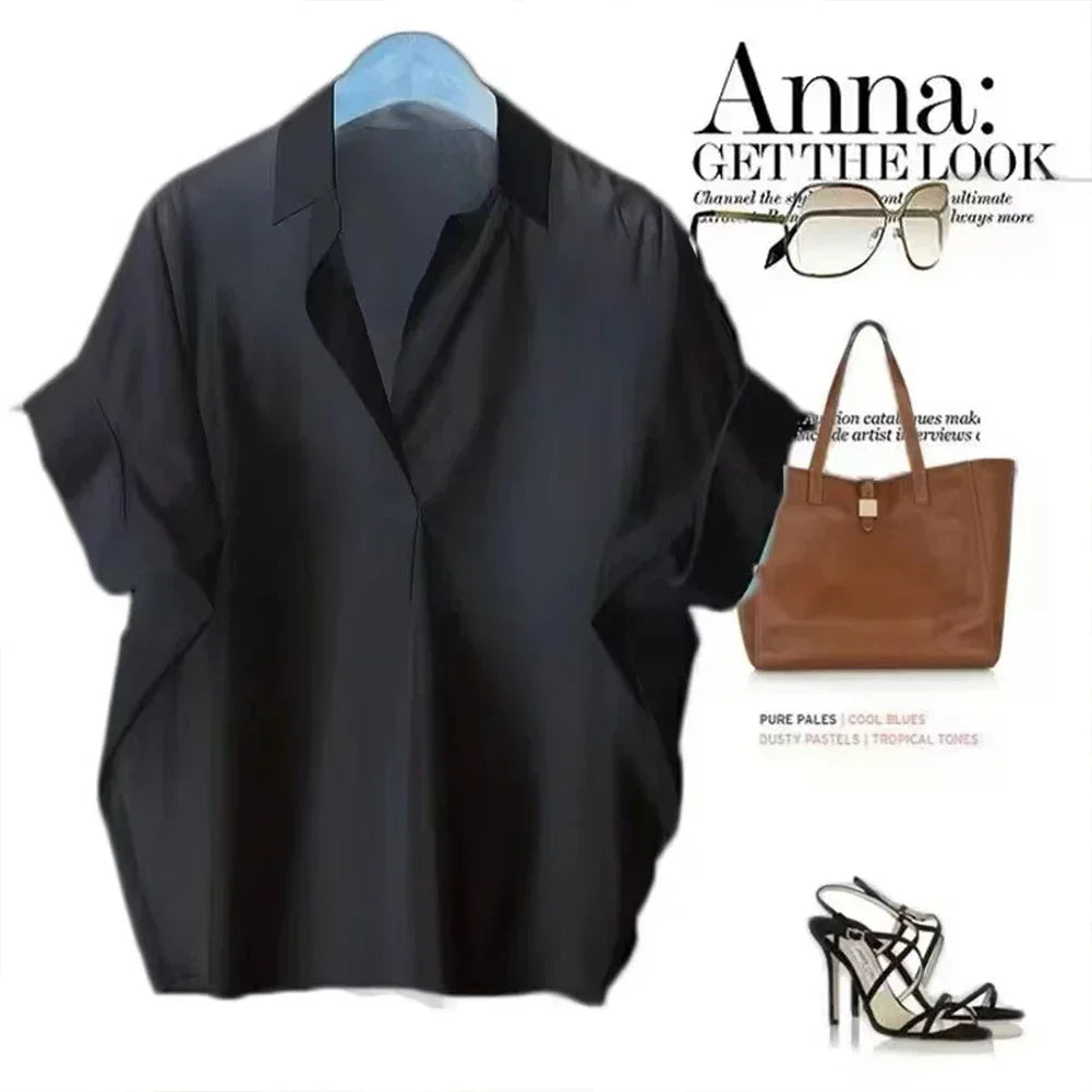 Batwing-Sleeve Blouse