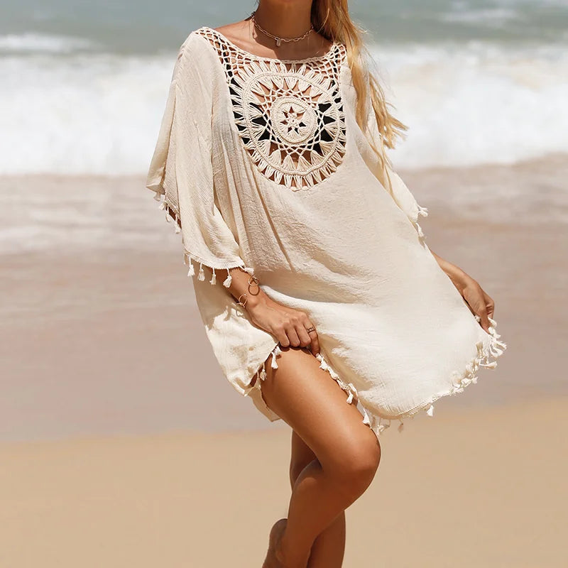 Crochet Shoreline Cover-Up Dress