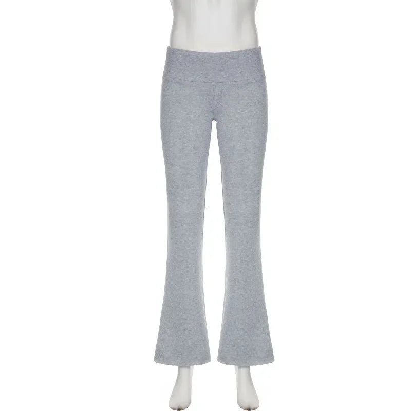 Low-Rise Bootcut Trousers