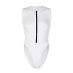 Zip-Front Sleeveless Summer Jumpsuit
