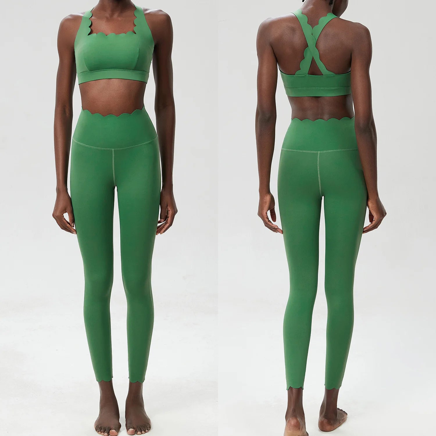 Aurelia Sun Sculpt Fit Two-Piece Active Set – Forest Green – image 14