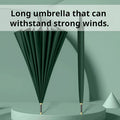 24-rib Long Handle Automatic Umbrella Long Handle Business Umbrella for Men Integrated Button Large Wind-Resistant Umbrella Para
