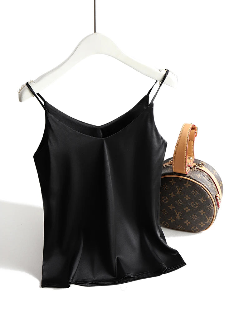 Satin-Look Halter Camisole