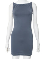 Wrap Sleeveless Mini Dress