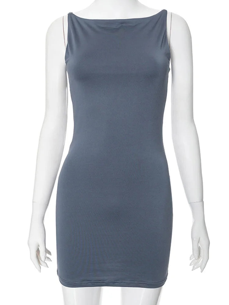 Wrap Sleeveless Mini Dress