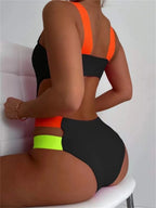 Aurelia Sun Contrast Strap Cut-Out Swimsuit – Black – Style 1 – image 4