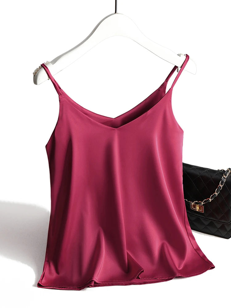 Satin-Look Halter Camisole