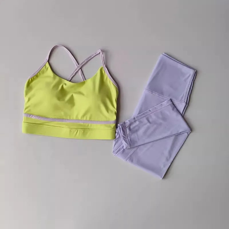 Aurelia Sun High-Waist Yoga Set – Yellow – image 6