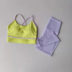 Aurelia Sun High-Waist Yoga Set – Yellow – image 6