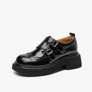 Double-Buckle Patent Leather Loafers