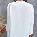Solstice Plus-Size V-Neck Short-Sleeve Blouse