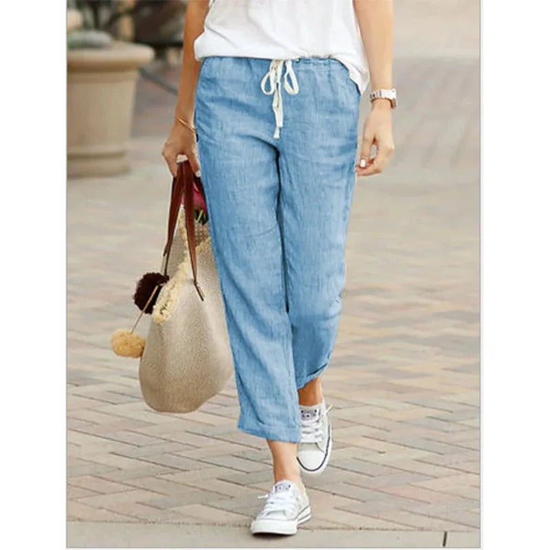 Drawstring Relaxed Everyday Pants