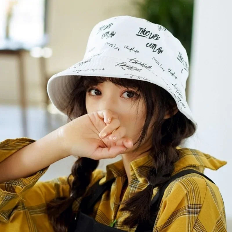 Reversible Graphic Bucket Hat