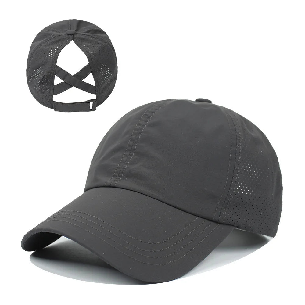 Mesh Ponytail Sports Cap