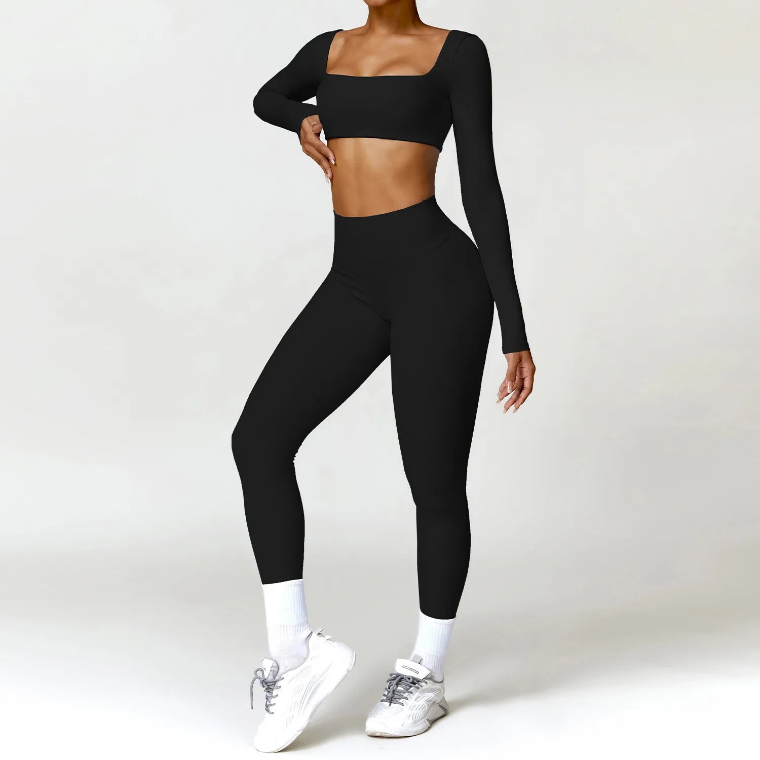 Aurelia Sun Long Sleeve Summer Training Set – Brown – Set 1 – image 14