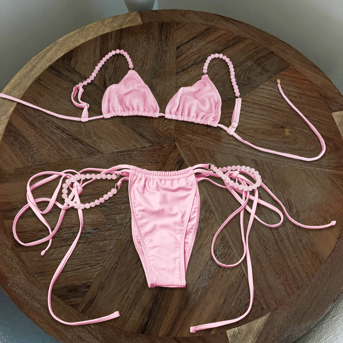 Beaded Bandeau Micro Bikini