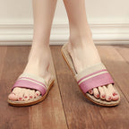 Hemp-Texture Indoor Slides