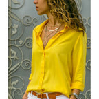 Relaxed Polo-Collar Button Shirt
