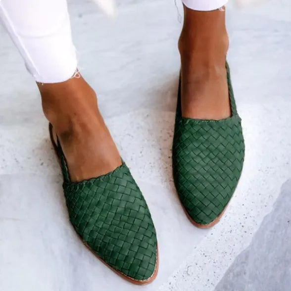 Braided Slingback Ballet Flats