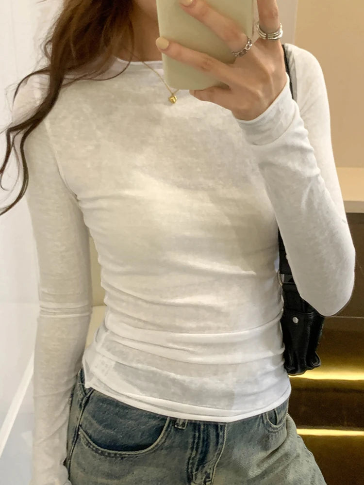 Sienna Slim-Fit Long-Sleeve T-Shirt