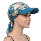 Satin Print Scarf Cap