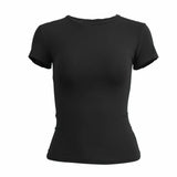 Contour Knit Short-Sleeve Tee