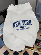 Letter-Print Pullover Hoodie