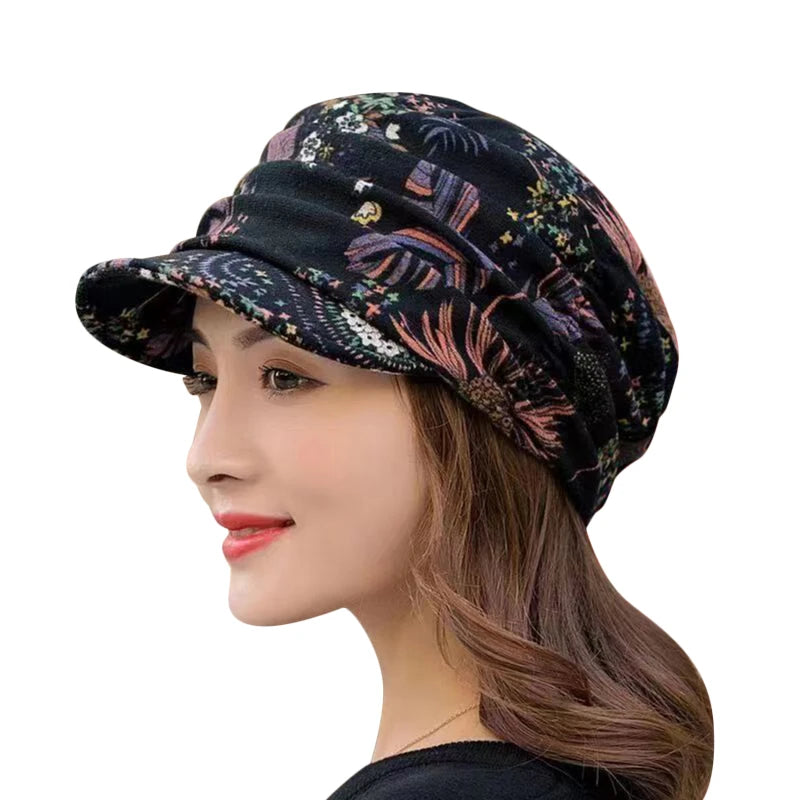 Heritage Floral Earflap Cap
