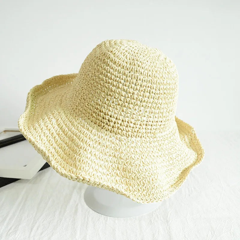 Handwoven Straw Bucket Hat