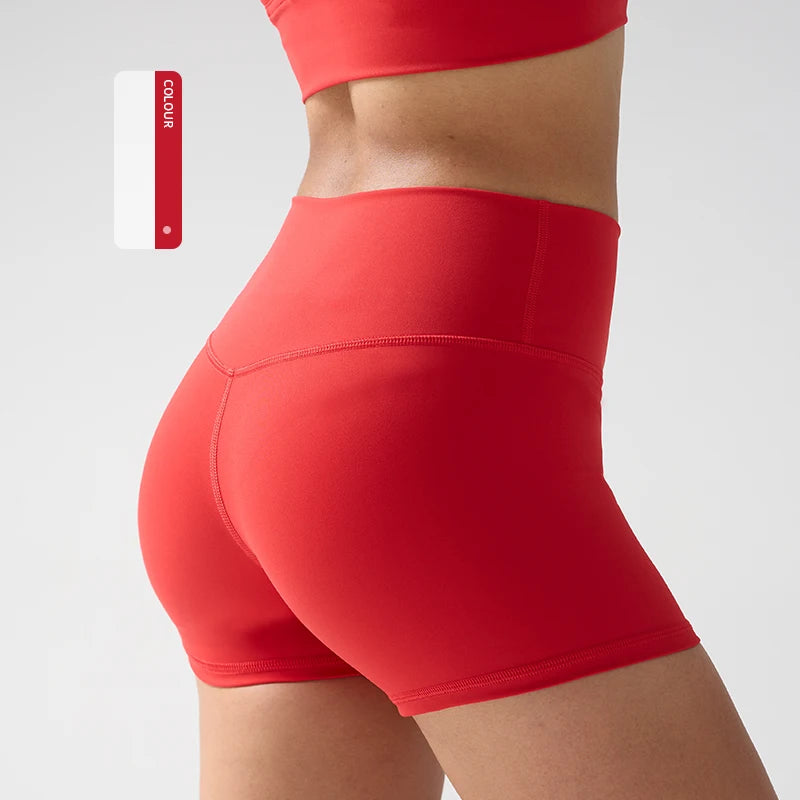 Aurelia Sun Quick-Dry High-Waist Yoga Shorts – Navy Blue – image 24